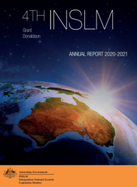 INSLM Annual Report 2020-21 cover