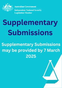 Supplementary Submissions - Supplementary Submissions may be provided by 7 March 2025